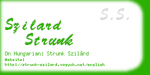 szilard strunk business card